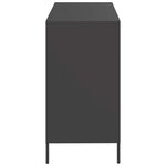 vidaXL Buffet noir 101 5x39x73 5 cm acier laminé à froid