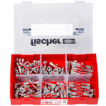 Fischer jeu de chevilles murales fixtainer duopower court/long 210 pcs