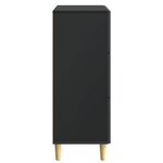 vidaXL Armoire à tiroirs Noir 33 x 34 5 x 90 cm Bois d'ingénierie