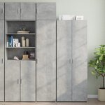 vidaXL Armoire murale gris béton 45x42 5x40 cm bois d'ingénierie