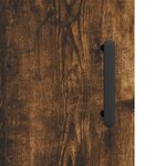 vidaXL Buffet haut Chêne fumé 69 5x34x180 cm Bois d'ingénierie