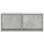vidaXL Meuble TV gris béton 60x31x25 5 cm bois d'ingénierie