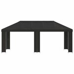vidaXL Abri de jardin 6 x 3 m Anthracite Polyester et Acier 190