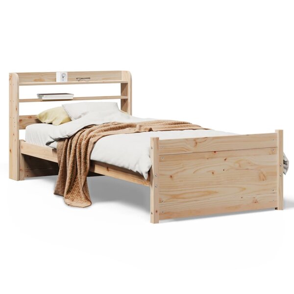 vidaXL Cadre de lit avec tête de lit sans matelas 75x190 cm