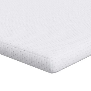 vidaXL Surmatelas Blanc 120 x 200 cm Tissu Jacquard