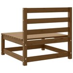 vidaXL Canapés centraux de jardin 3 Pièces marron miel bois de pin massif