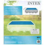 Intex Couverture solaire de piscine Bleu 378x186 cm Polyéthylène