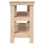 vidaXL Banc de travail 142 5x50x80 cm Bois de pin massif