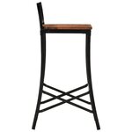 vidaXL Chaises de bar lot de 4 bois d'acacia massif