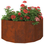 vidaXL Jardinière Rouillé 120 x 60 x 50 cm