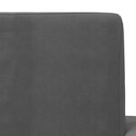 vidaXL Canapé-lit pour enfants Anthracite Peluche douce