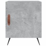vidaXL Table de chevet gris béton 40x40x50 cm bois d’ingénierie