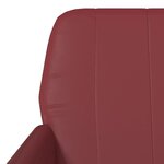 vidaXL Fauteuil Bordeaux 61x78x80 cm Similicuir
