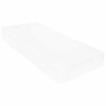 vidaXL Lit d'appoint avec matelas Brun ciré et blanc 90 x 200 cm