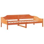 vidaXL Cadre de lit sans matelas cire marron 90x190 cm bois pin massif
