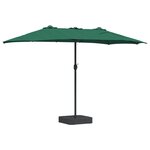 vidaXL Parasol de jardin Vert 385 x 209 x 244 cm Polyester