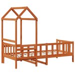 vidaXL Ensemble Lit de Jour 2 Pièces Cire marron Bois de pin massif