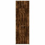 vidaXL Armoire de rangement chêne fumé 70x42 5x225cm bois d'ingénierie