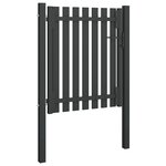 vidaXL Portail de clôture de jardin Acier 1x1 5 m Anthracite