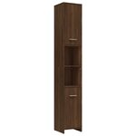 vidaXL Ensemble de meubles de salle de bain 4 Pièces Chêne marron