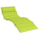 vidaXL Coussin de transat ensoleillé Vert 178 x 60 x 4 cm Tissu Oxford