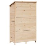 vidaXL Abri de jardin Naturel 106 5 x 56 x 176 cm Bois d'ingénierie