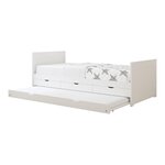 Lit Eli gigogne 3 tiroirs blanc + matelas