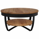 vidaXL Table basse 65x65x32 cm Bois d'acacia solide