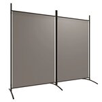vidaXL Cloison de séparation 2 panneaux Anthracite 175x180 cm Tissu