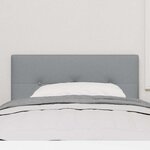 vidaXL Tête de lit LED avec tête de lit Gris clair 80 cm Polyester