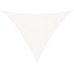 vidaXL Voile d'ombrage 160 g/m² Blanc 3 5x3 5x4 9 m PEHD