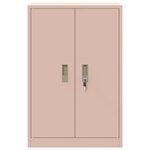 vidaXL Armoire de rangement Rose 60 x 40 x 90 cm Acier