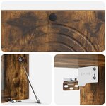 vidaXL Meuble TV mural Chêne fumé 99 x 41 x 30 cm Bois d'ingénierie