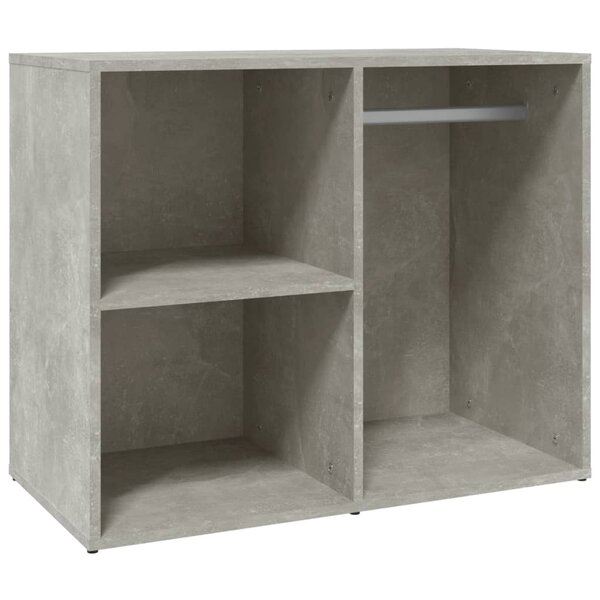 vidaXL Armoire de dressing Gris béton 80x40x65 cm Bois d'ingénierie