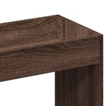 vidaXL Buffet haut chêne marron 92x33x140 cm bois d'ingénierie