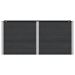 vidaXL Jardinière surélevée Noir 200 x 100 x 91 cm WPC et Aluminium