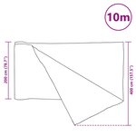 vidaXL Filet brise-vue Anthracite 2x10 m PEHD 75 g/m²
