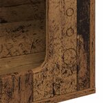 vidaXL Maison pour chat Bois ancien 51 x 30 x 42 cm Bois d'ingénierie