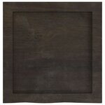 vidaXL Étagère murale marron foncé bois chêne massif traité