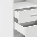 vidaXL Buffet haut blanc 30x42 5x124 cm bois d'ingénierie
