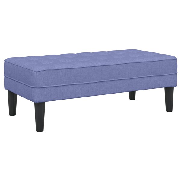 Banc vidaXL en Jean Bleu 113x57x39 cm Tissu