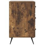 vidaXL Cabinet de chevet Chêne fumé 43 x 41 x 66 5 cm