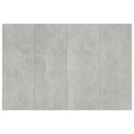 vidaXL Tête de lit avec armoires Gris béton Bois d'ingénierie