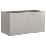 vidaXL Jardinière rouillé 80x40x40 cm acier inoxydable