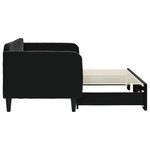 vidaXL Lit de jour avec lit gigogne noir 80x200 cm velours