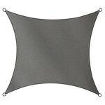 Livin'outdoor Tissu d'ombrage Como Polyester Carré 5x5 m Gris