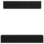 vidaXL Ensemble meuble TV 5 Pièces Chêne noir 100 x 30 x 30 cm