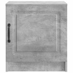 vidaXL Cabinet de chevet Gris béton 43 x 34 5 x 47 cm