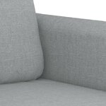 vidaXL Canapé à 2 places Gris clair 120 cm Tissu