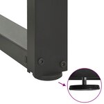 vidaXL Pieds de table basse en T  2 pièces  anthracite  60 x 25 x (42-43) cm  acier
